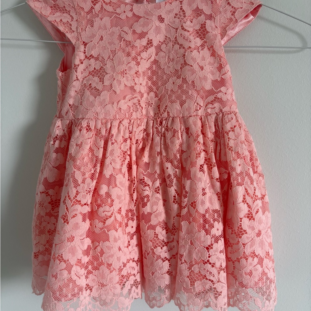 The Children's Place Pink Floral Lace Dress